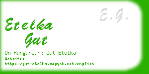 etelka gut business card